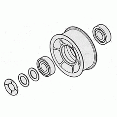 Комплект пластиковых шкивов для сушильной машины ELECTROLUX 899647408103