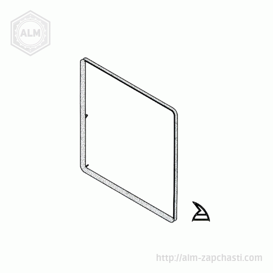 Уплотнитель двери духовки SMEG 754130519