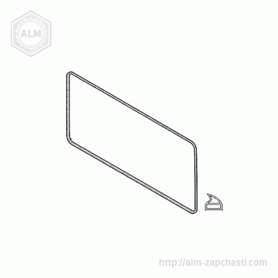 Уплотнитель двери духовки SMEG 754130475